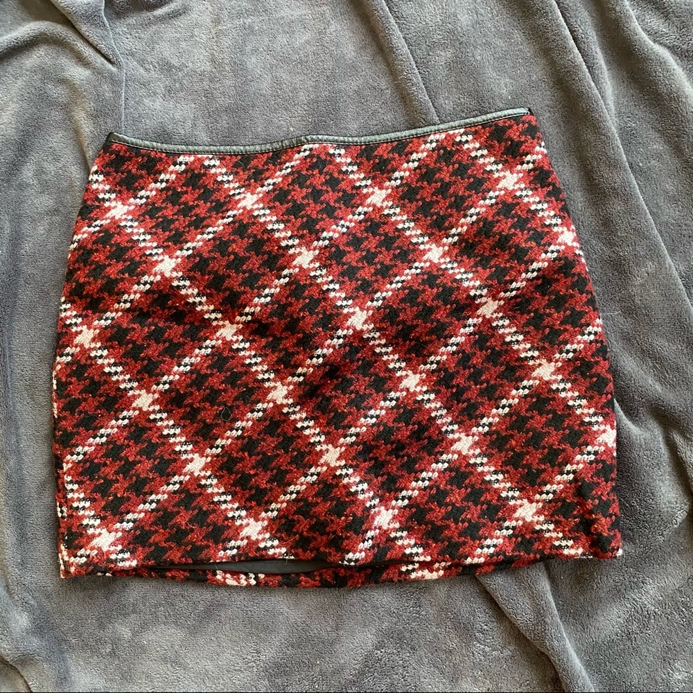 Plaid mini skirt